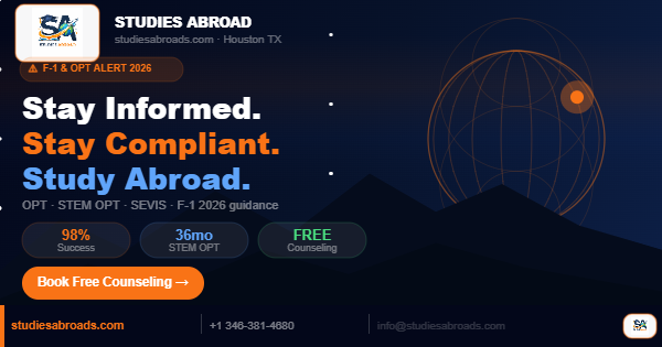 F-1 Visa & OPT in 2026: The Complete Guide Every International Student Needs Before Applying